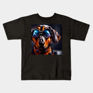 cool dachshund Kids T-Shirt